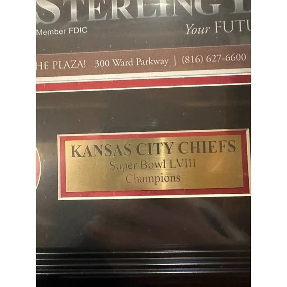 Kansas City Chiefs Super Bowl LVIII Kansas City Star Newspaper Framed